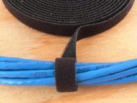 Picture of 1/2 Inch Continuous Black Hook and Loop Wrap - 25 Yards