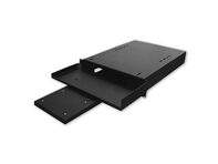 Picture of 19" Keyboard Shelf With Pull-Out Mouse Tray, 1U, 15"D, Black