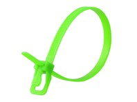 Picture of RETYZ EveryTie 10 Inch Fluorescent Green Releasable Tie - 100 Pack