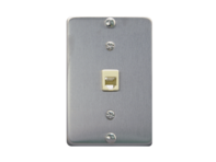 Picture of Wall Plate Telephone 6p6c Stainless Steel